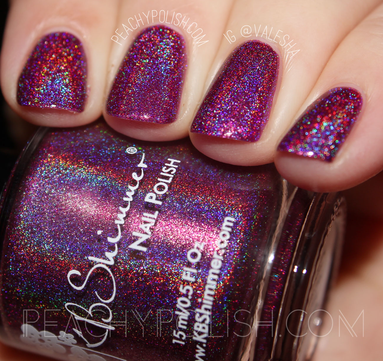 KBShimmer Tall Pink of Water | Hella Holo Customs Exclusives | Peachy Polish