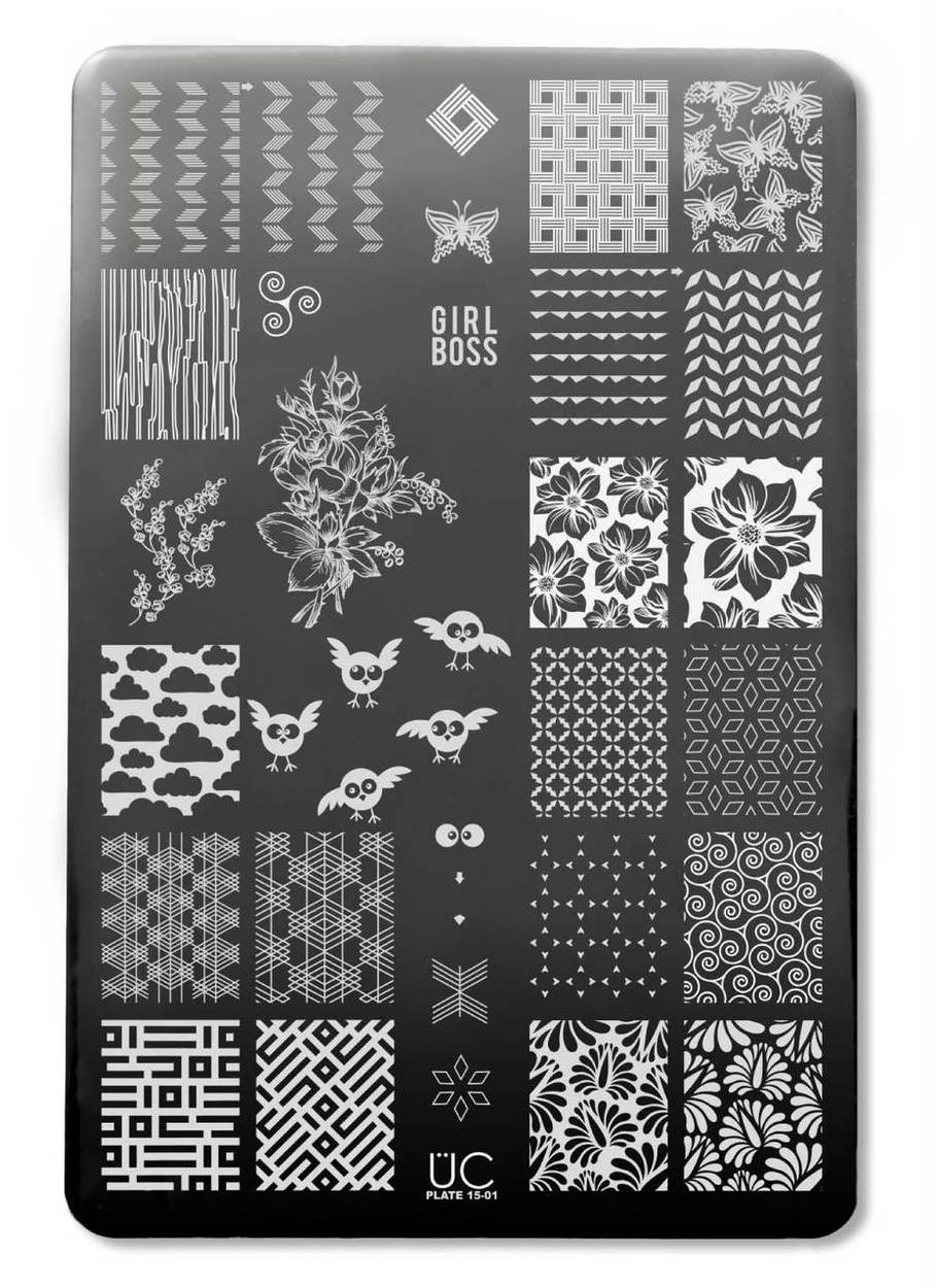 UberChic 15-01 Stamping Plate | Peachy Polish