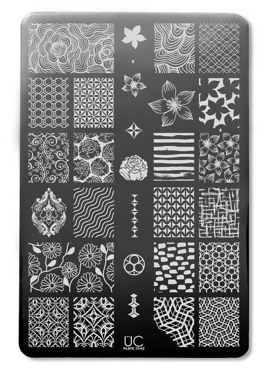 UberChic 15-02 Stamping Plate | Peachy Polish
