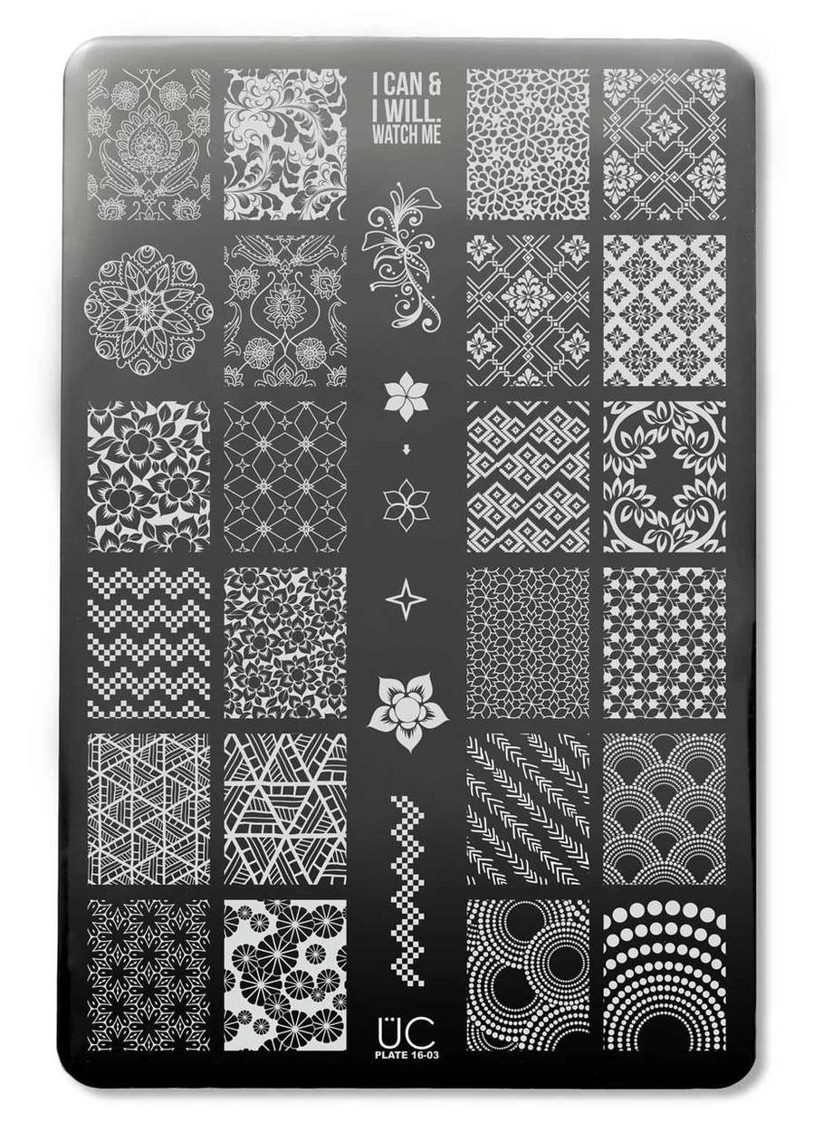 UberChic 16-03 Stamping Plate | Peachy Polish
