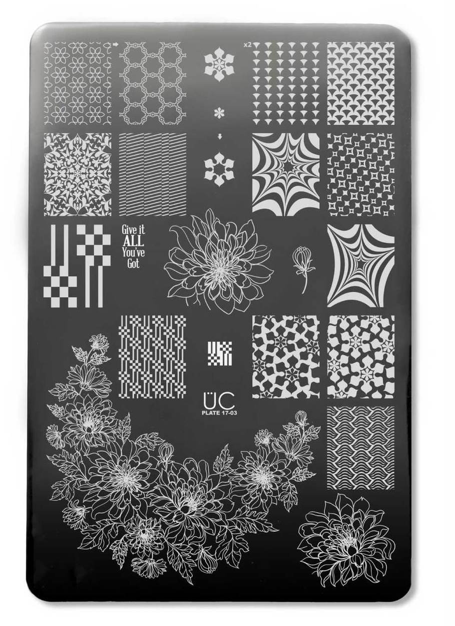 UberChic 17-03 Stamping Plate | Peachy Polish