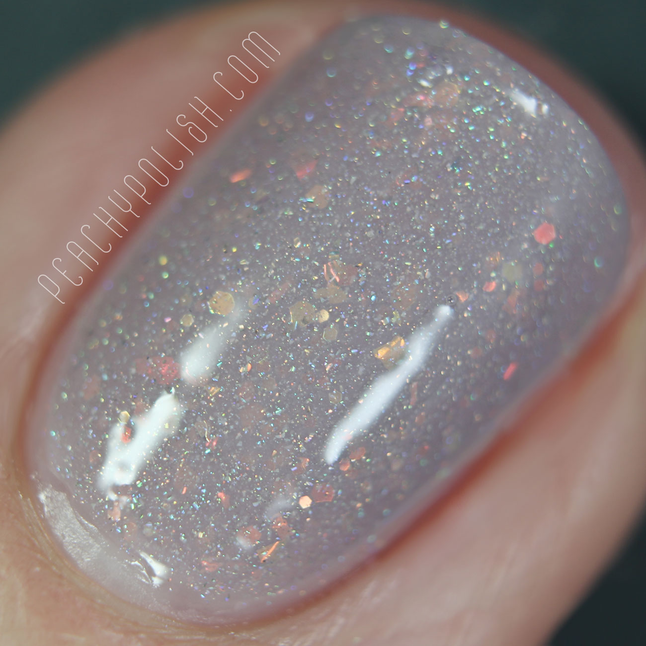 Femme Fatale Cosmetics Cracked Cosmos | Opalescent Collection | Peachy Polish