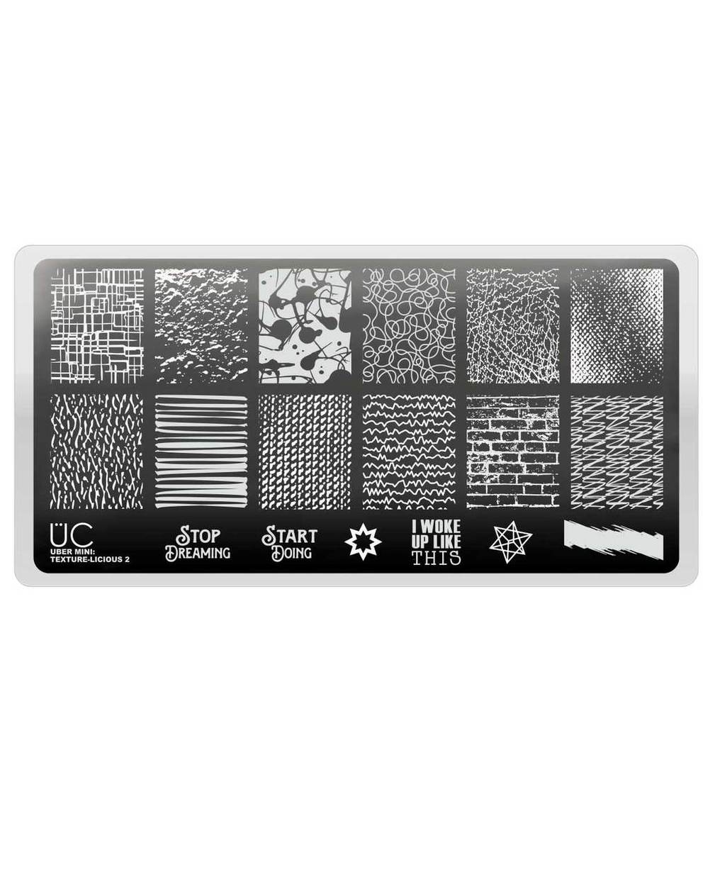 UberChic Uber Mini Texture-licious 2 Stamping Plate | Peachy Polish