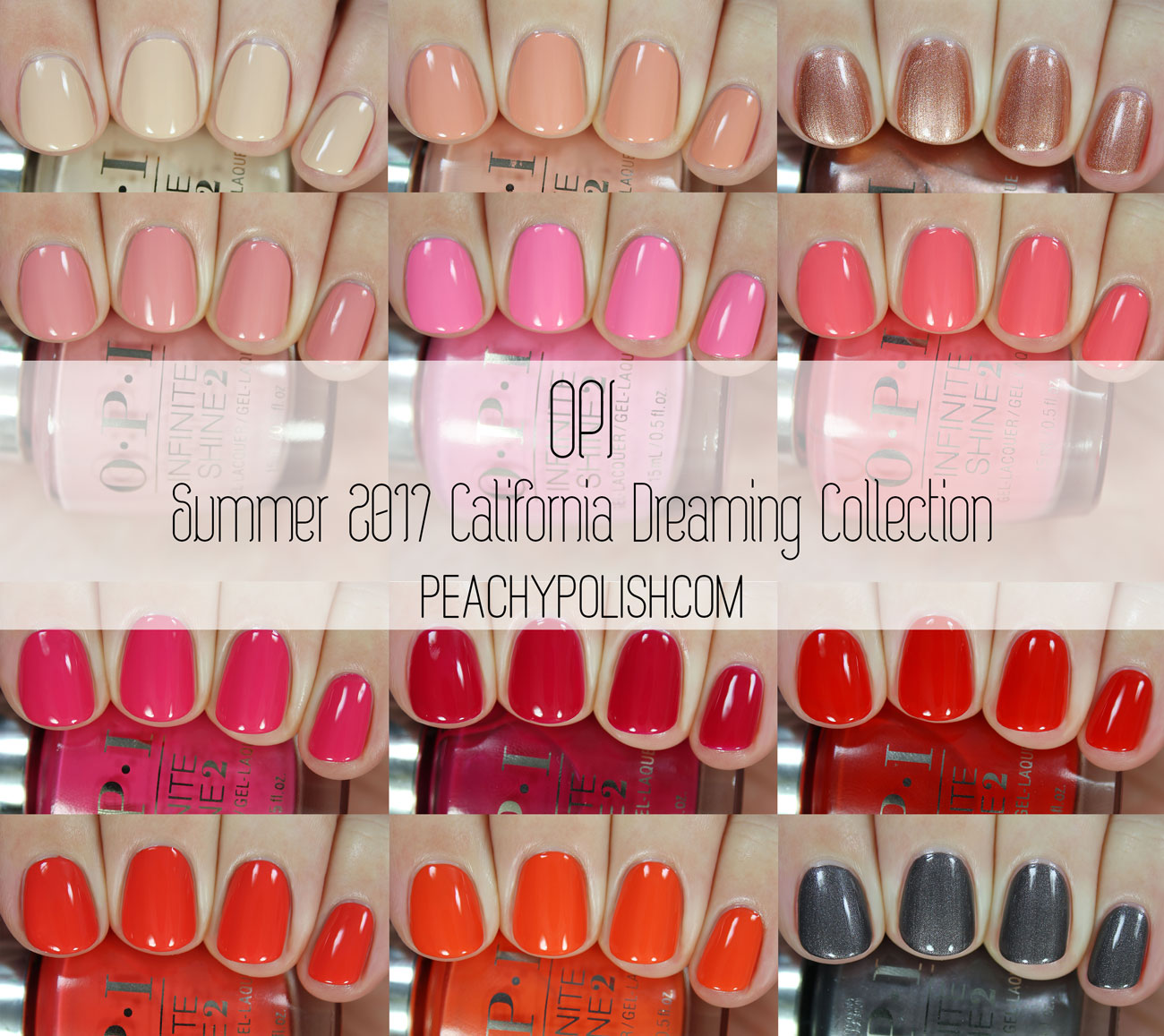 OPI Summer 2017 California Dreaming Collection | Peachy Polish